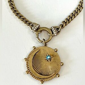 Stella & Dot You Do You Celestial Long Cuban Chain Pendant Necklace